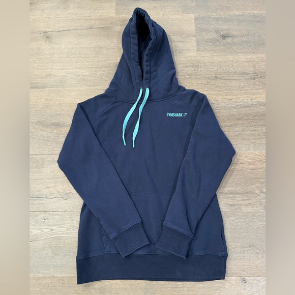 Gymshark Training Workout Pullover Sweatshirt Hoodie Navy Blue - Picture 1 of 5